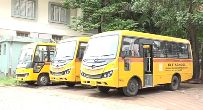 Transportation facility available at kle school lingraj school belgaum