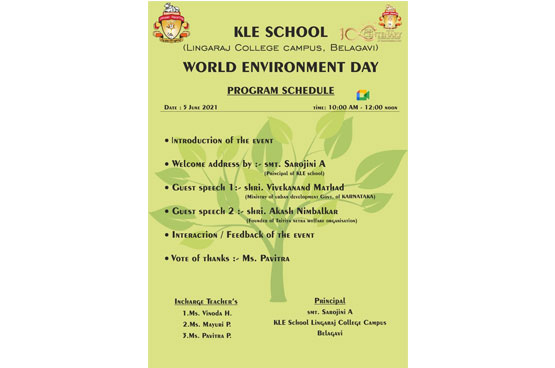 environment_day_kle belagavi