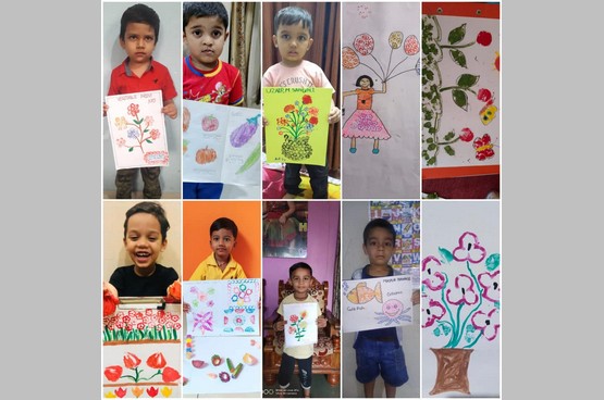 Vegetable Print Art  competition