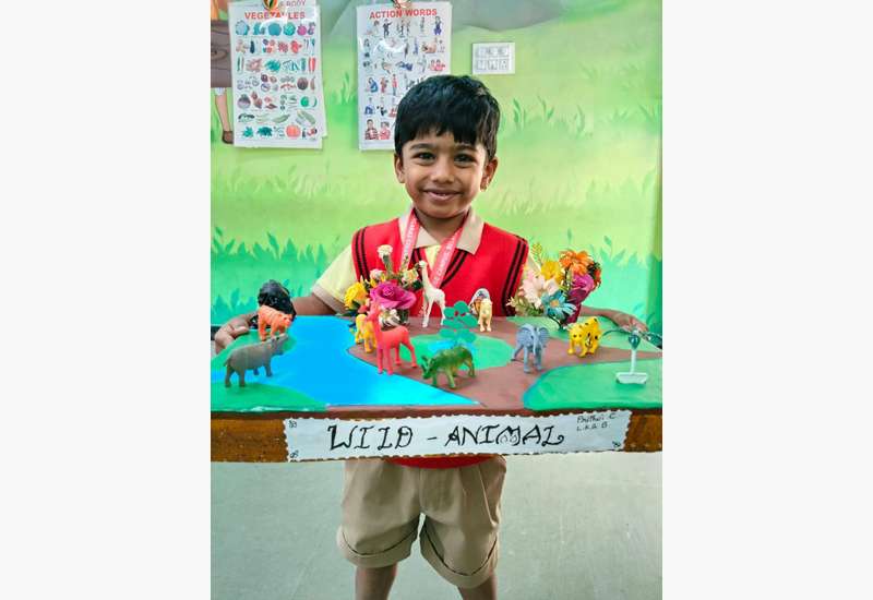 LKG and UKG students of our school created wonderful projects
