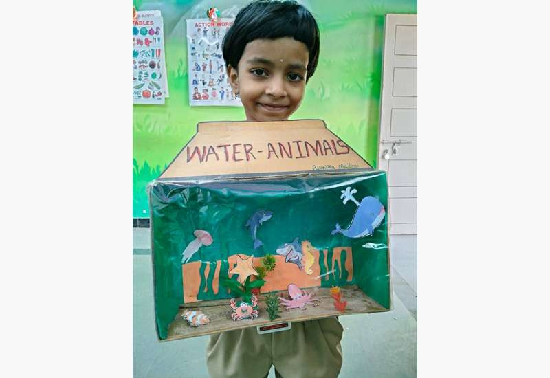 LKG and UKG students of our school created wonderful projects
